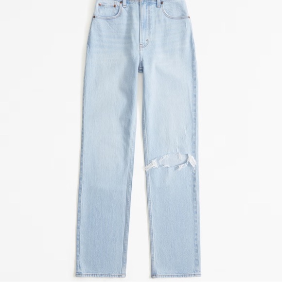 Abercrombie & Fitch Ultra High Rise 90’s Straight Jean - Picture 4 of 10